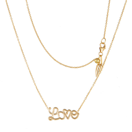 Gold Love Adjustable Necklace